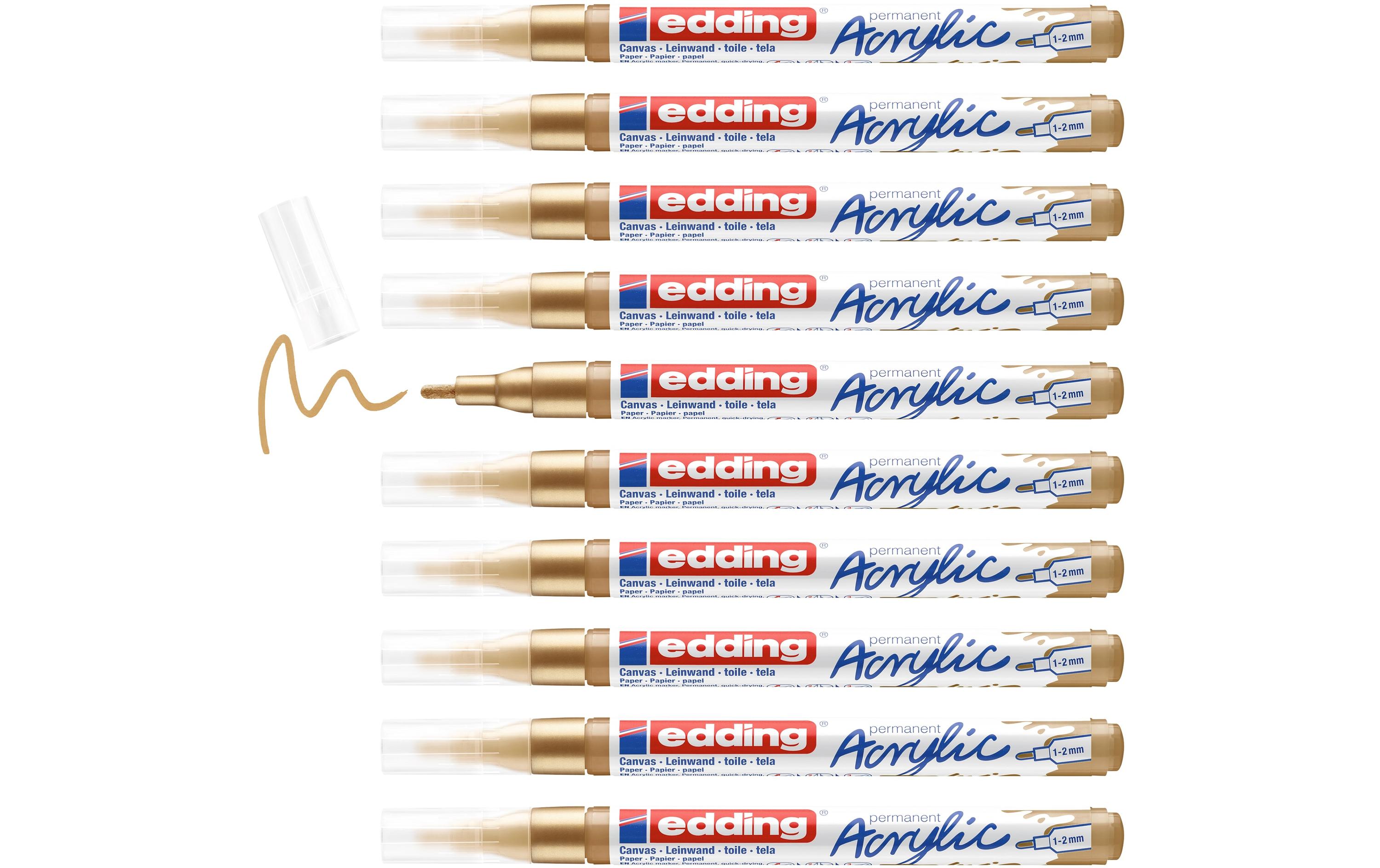 Acrylmarker 5300 Fein, GoldSchnelltrocknende Acrylstifte