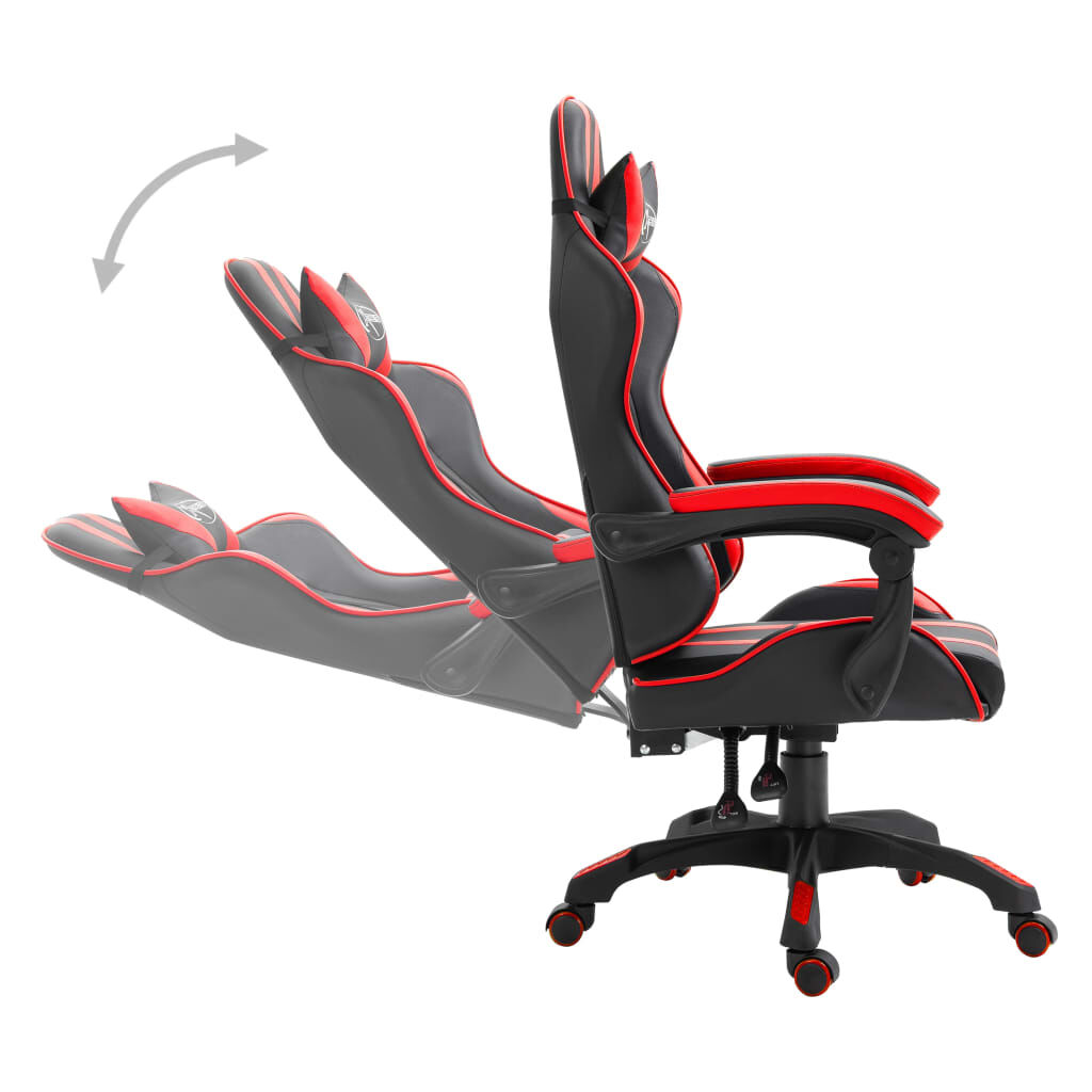 vidaXL Gaming stoel, rood, kunstleer