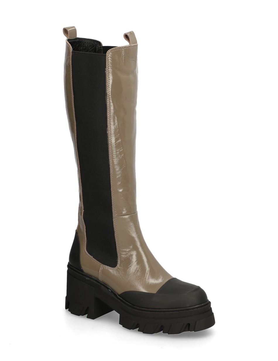 Lackleder Stiefel