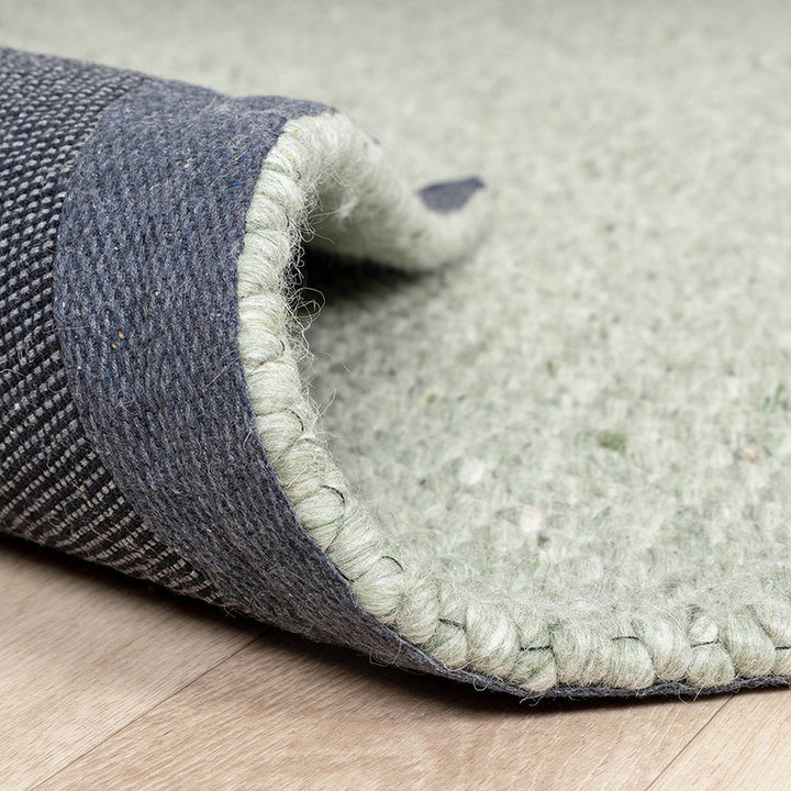 Wollen vloerkleed - Melange Mint | Lekker warm