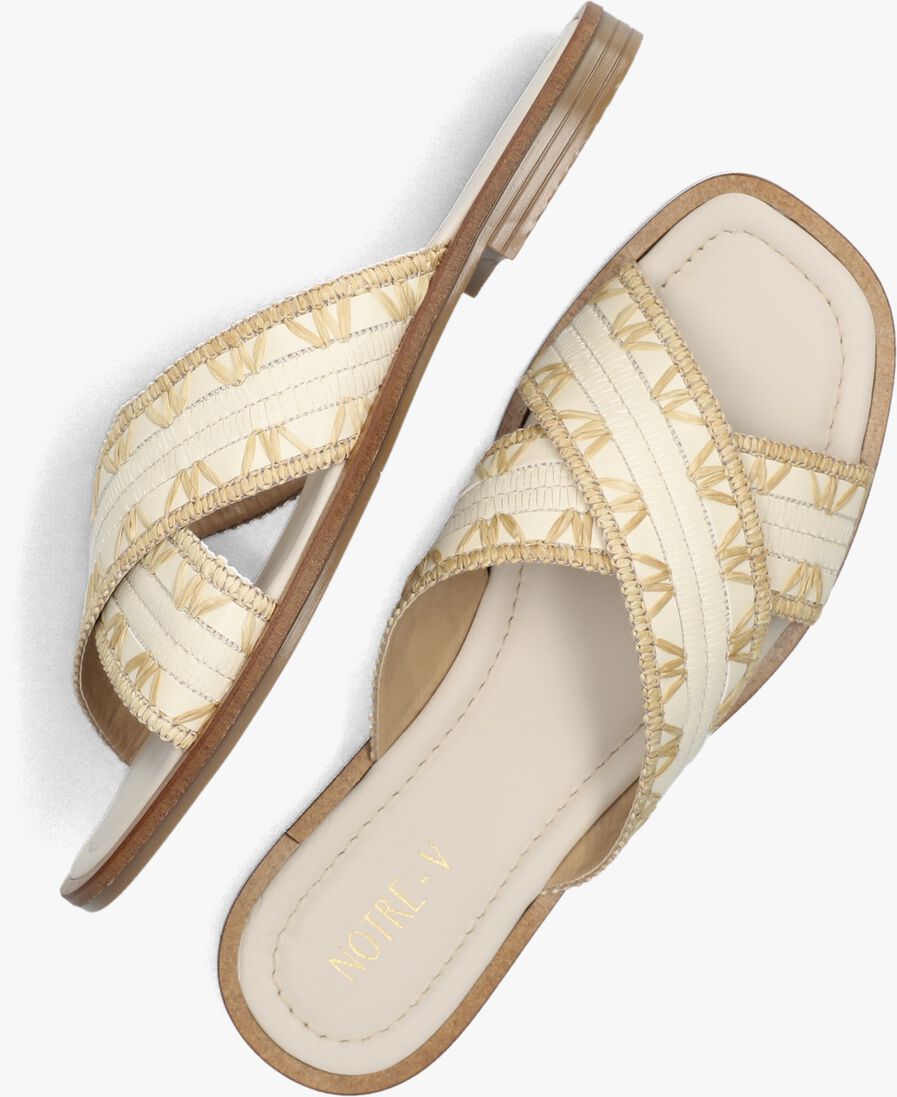 beige notre-v slippers 23172