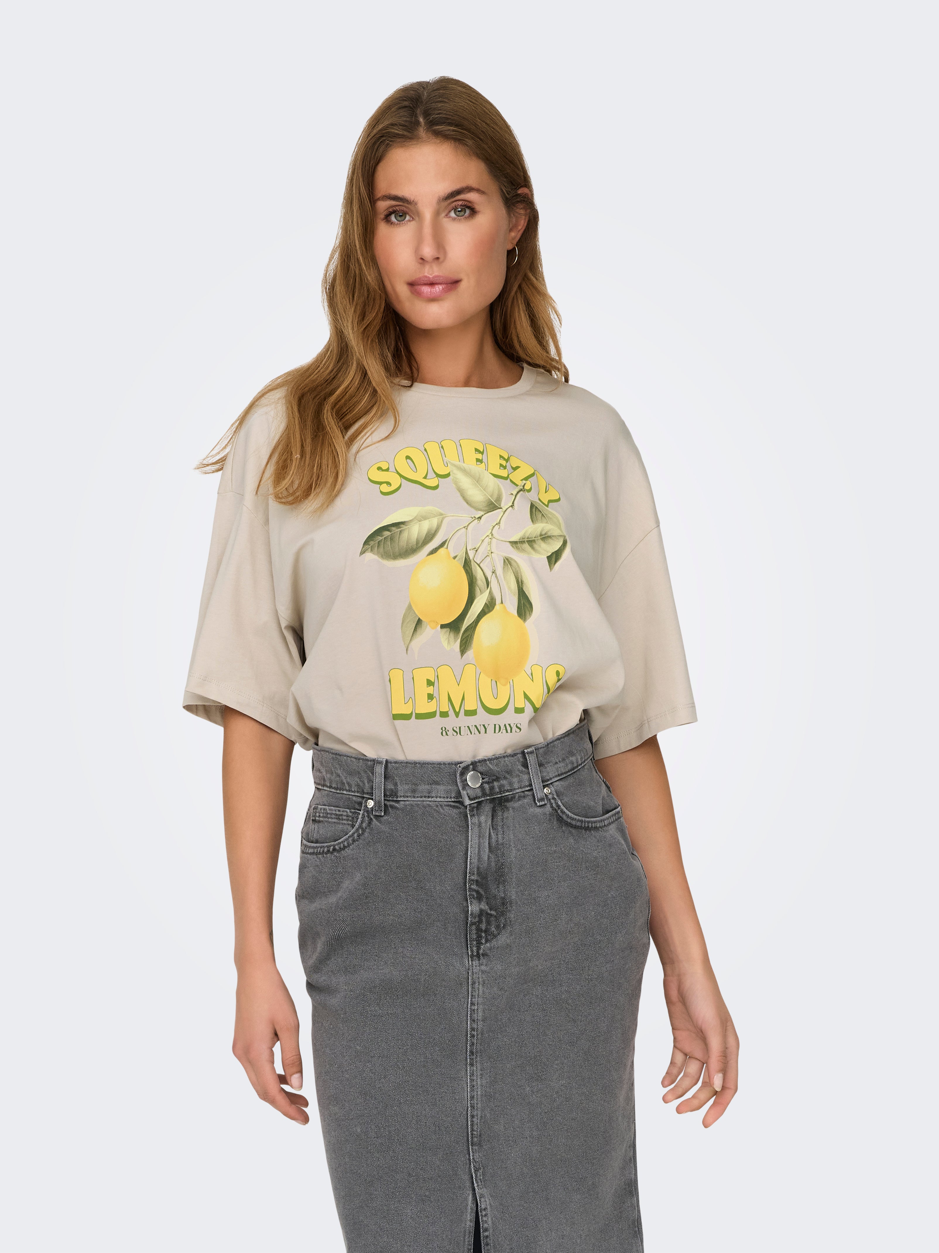 ONLROSE T-shirt Silver Lining