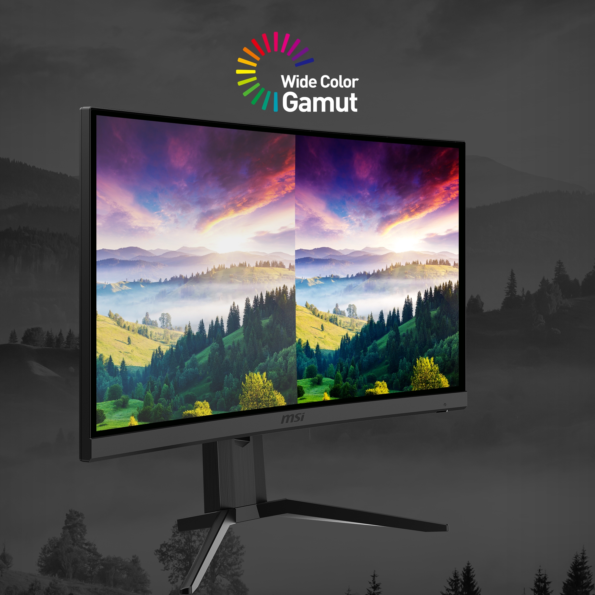 MSI Curved-Gaming-LED-Monitor »G24C6P E2« 59,9 cm/24 ″  1920 x 1080 px Full HD 1 Reaktionszeit 180 Hz höhenverstellbar, 3 Jahre Herstellergarantie
