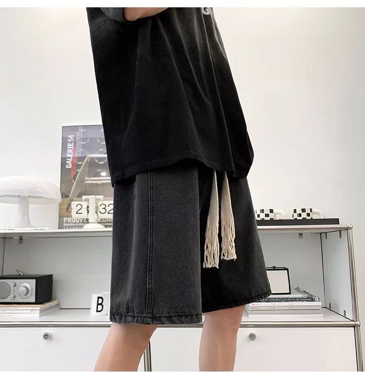 Diphon - Denim shorts met middelhoge taille