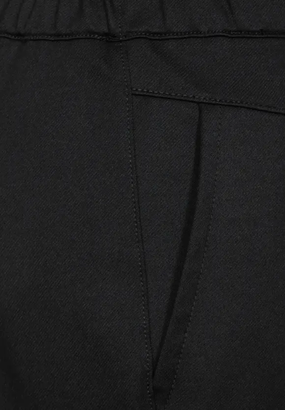 Loose Fit Paperbag Hose - Black