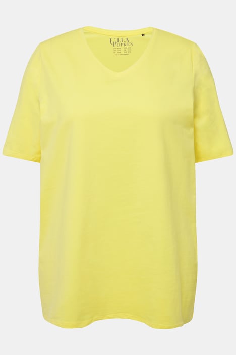 T-Shirt, A-Linie, V-Ausschnitt, Halbarm