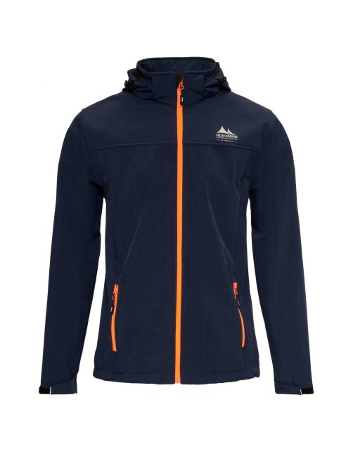 Nord Berg Heren Softshelljas Mats Donkerblauw - Vrijetijdskleding
