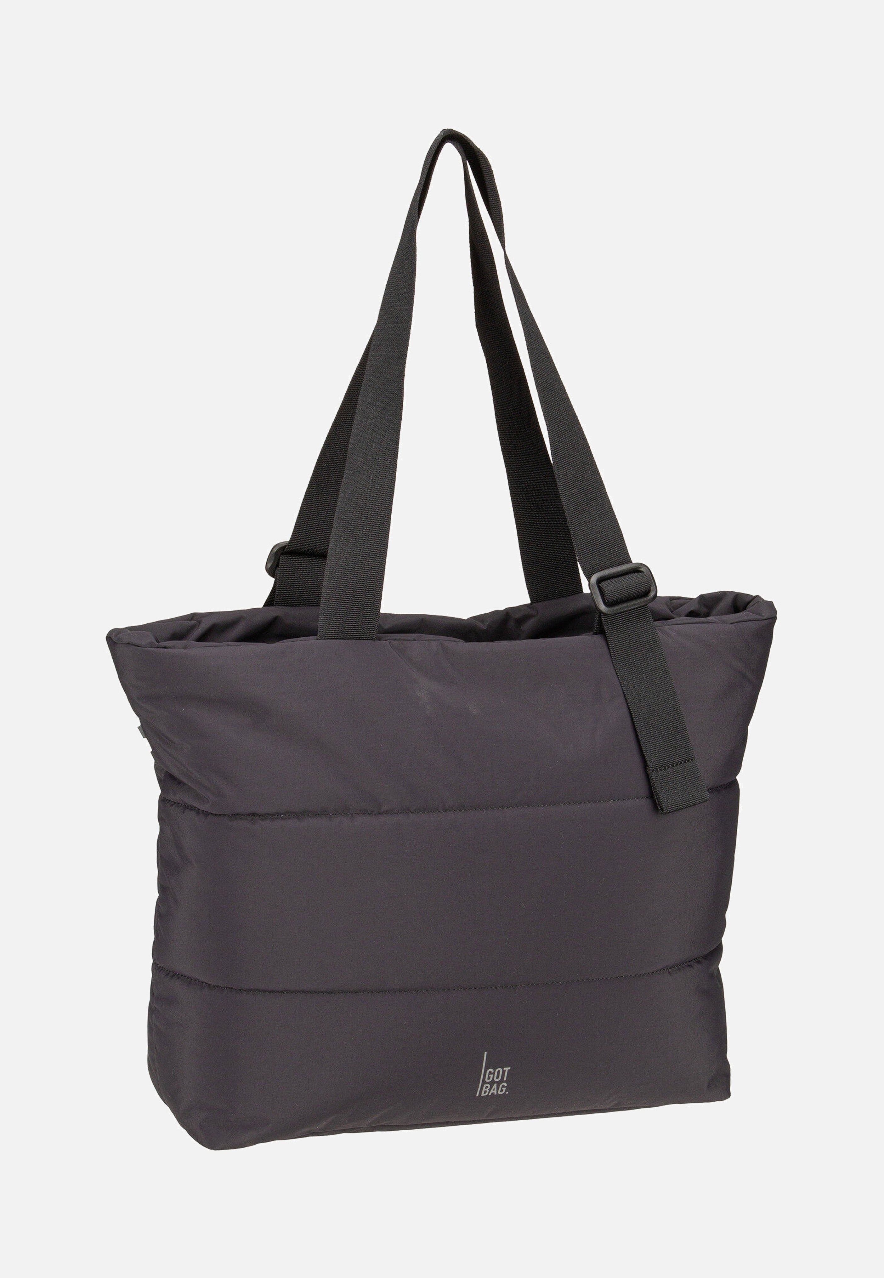 Puffer Tote Bag Monochrome Black - Shopper