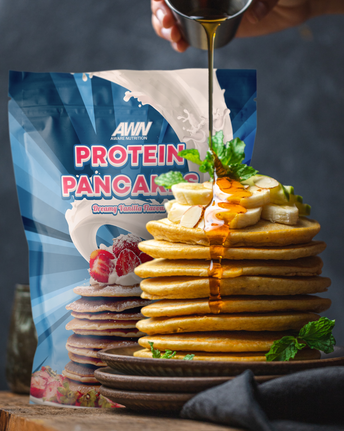 AWARE Proteinpannekaker Vanilje 500g