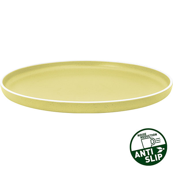 Assiette plate Mélamine 25cm DOLOMIT Jaune