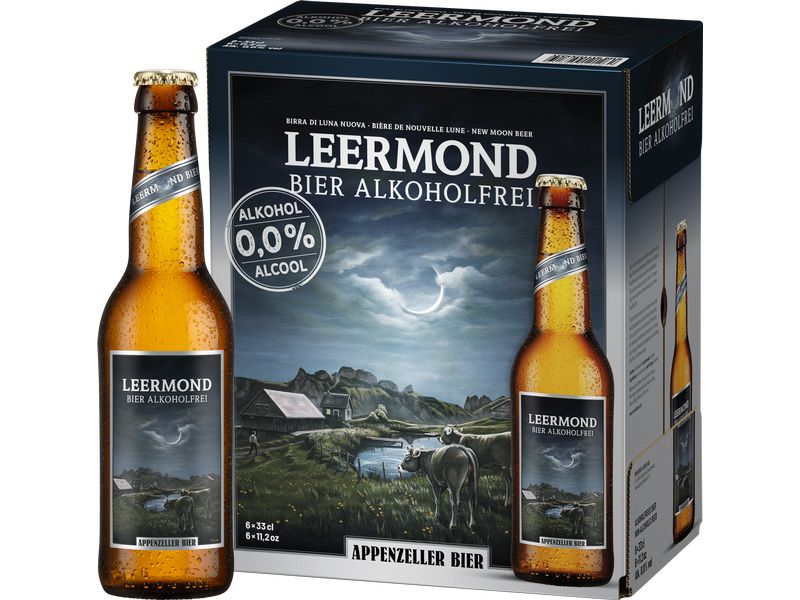 Appenzeller Bier Leermond 0.0% alkoholfrei 6 x 0.33 l Spezialbier ohne Alkohol