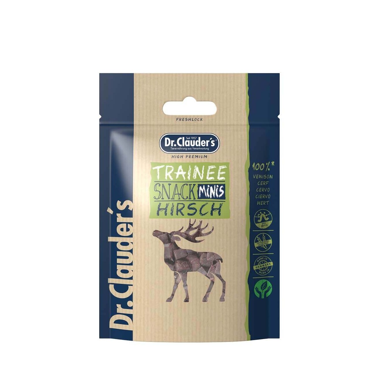 Dr. Clauder's Trainee Snack Minis Hirsch - 10x 50g