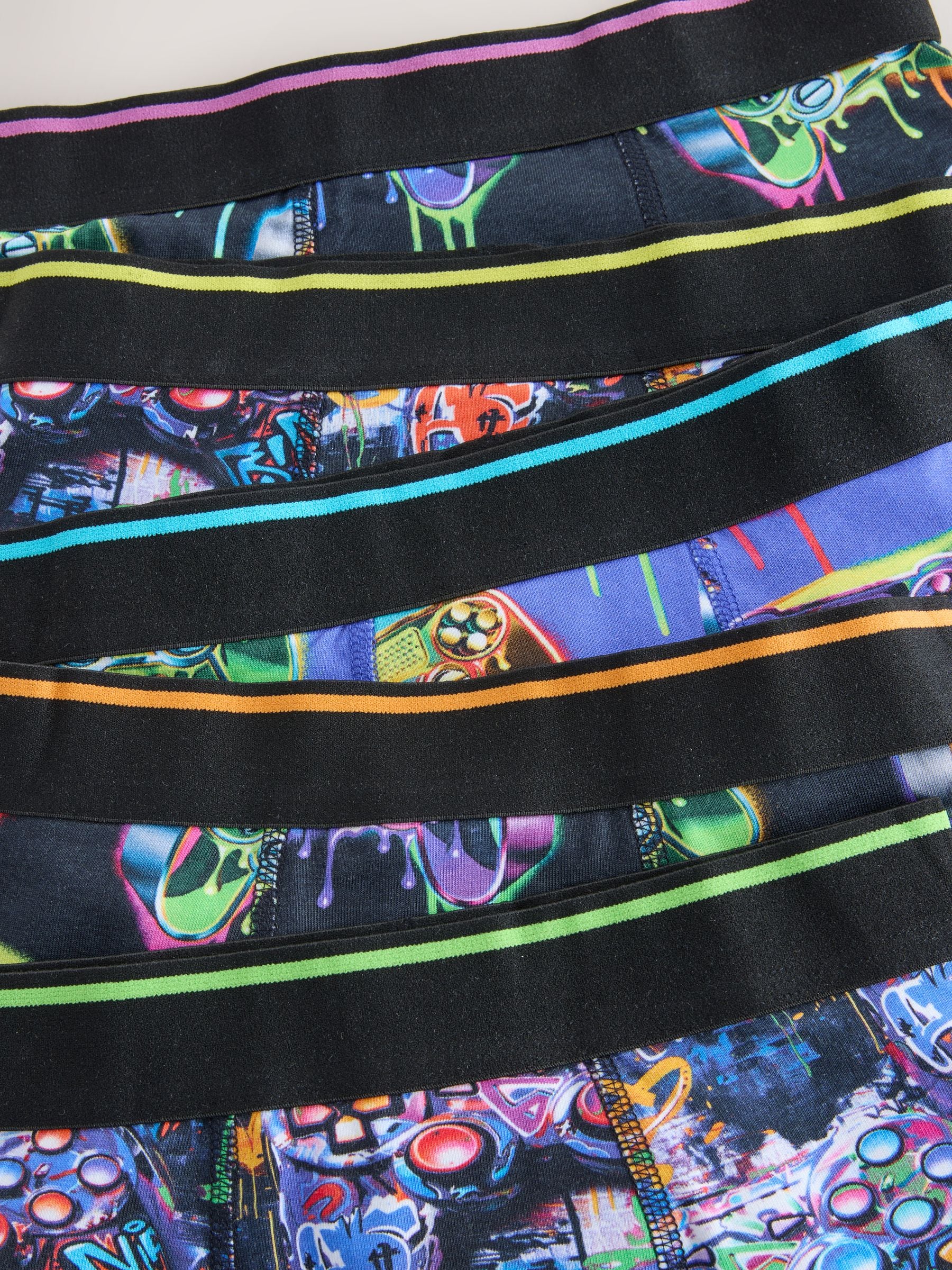 Grafittiprint gamer - Verpakking van 5 boxers (2-16jr)