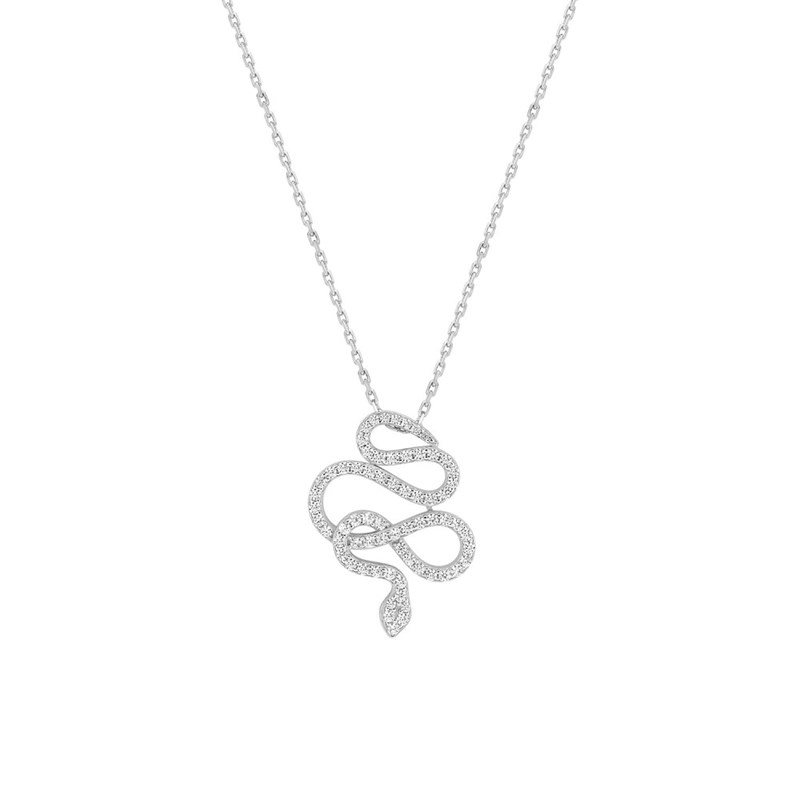 Collier Femme - Oxyde de zirconium - Argent 925 - Longueur : 42 cm