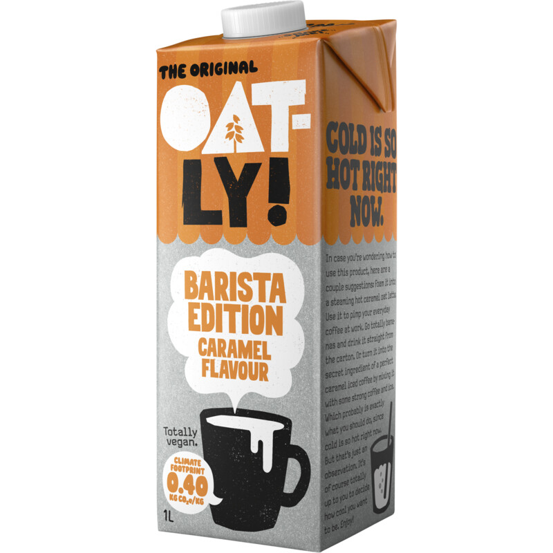 Oatly! Barista caramel