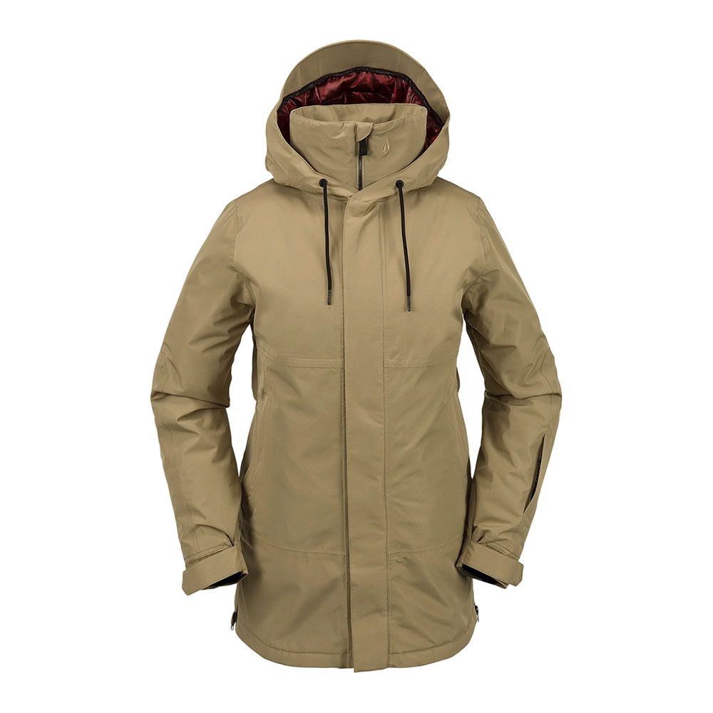 Volcom PAXSON 2L TDS INF - Veste ski Femme dark khaki