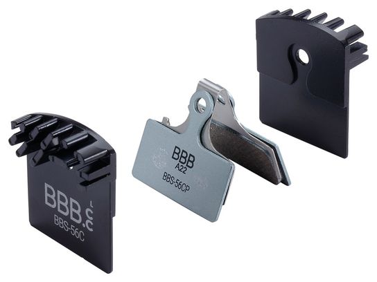 Paire de Plaquettes BBB DiscStop Coolfin Organiques pour Shimano Deore/SLX/XT/XTR