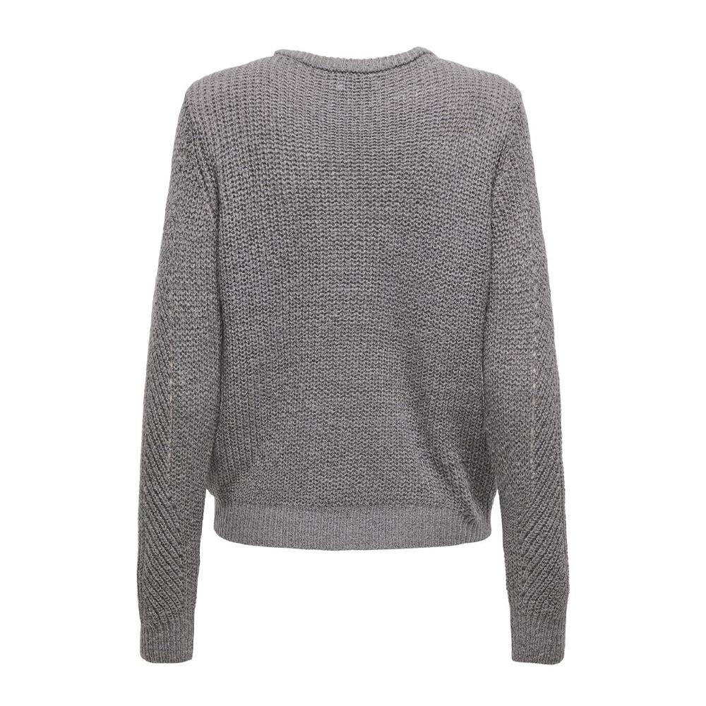 JDY Pull en Maille Gris Femme JDY Felo Struc