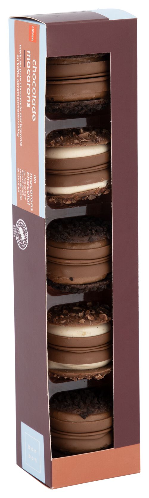 10 macarons au chocolat