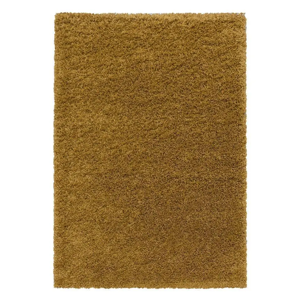 Monaco Soft Shaggy Hoogpolig Vloerkleed Goud - 140x200 CM