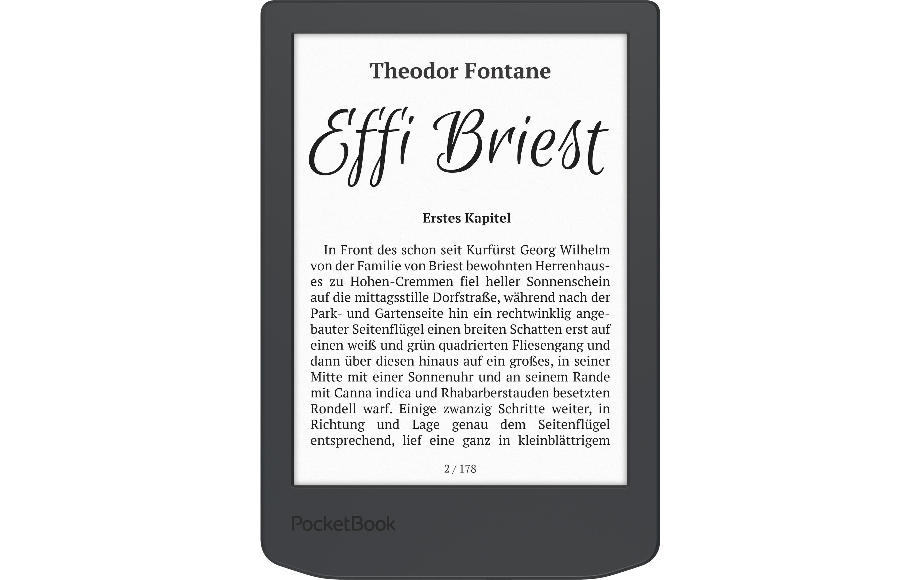 E-Book Reader Verse Lite Midnight Grey<br>6 Zoll E-Book Reader mit 8 GB Speicher und E-Ink Carta Bildschirmtechnologie