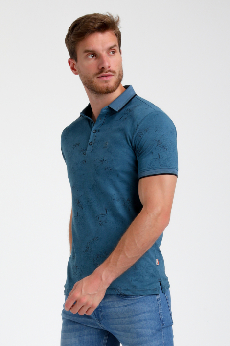 Gabbiano blauwe heren polo