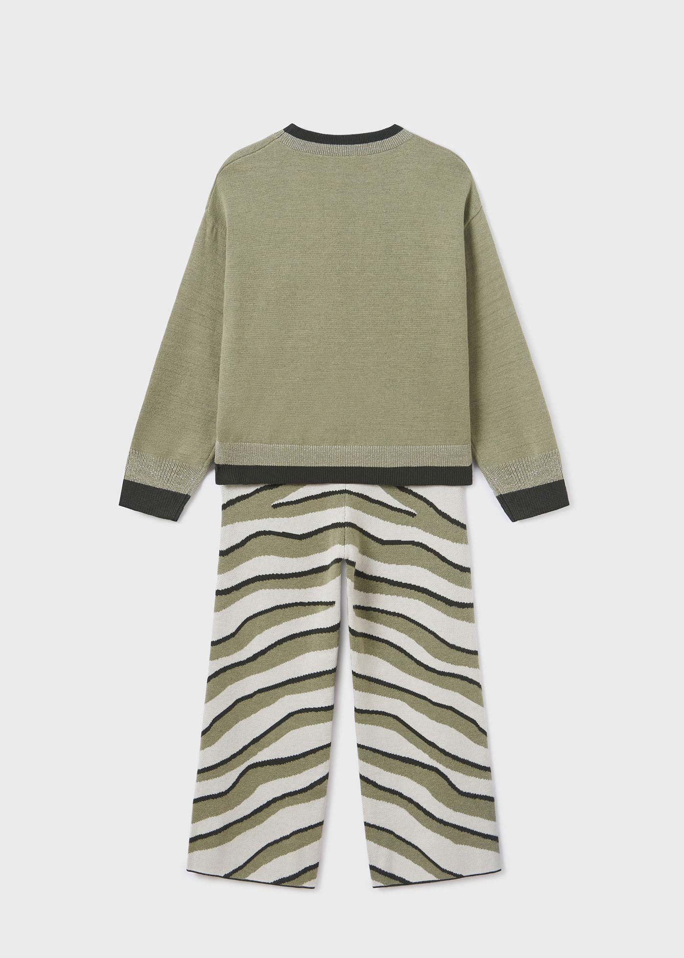 Conjunto de duas peças para meninas - estampa animal
