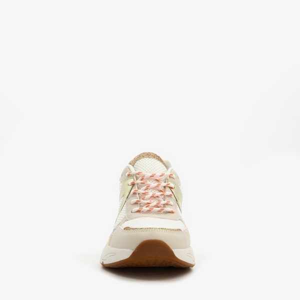 Blue Box dames dad sneakers beige goud