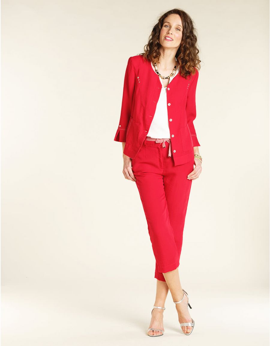 Veste chic rouge