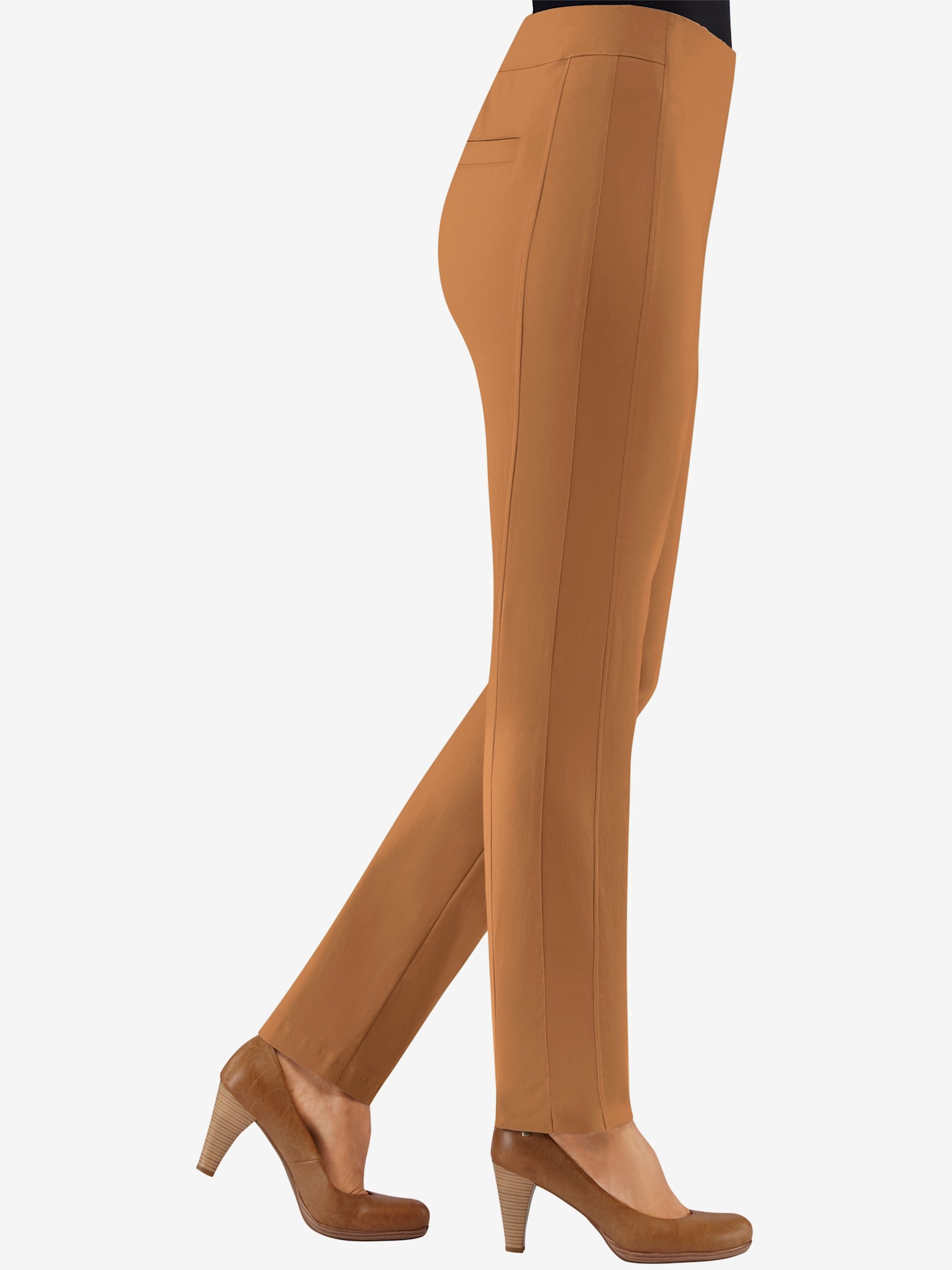 Pantalon classique uni avec ceinture élastique