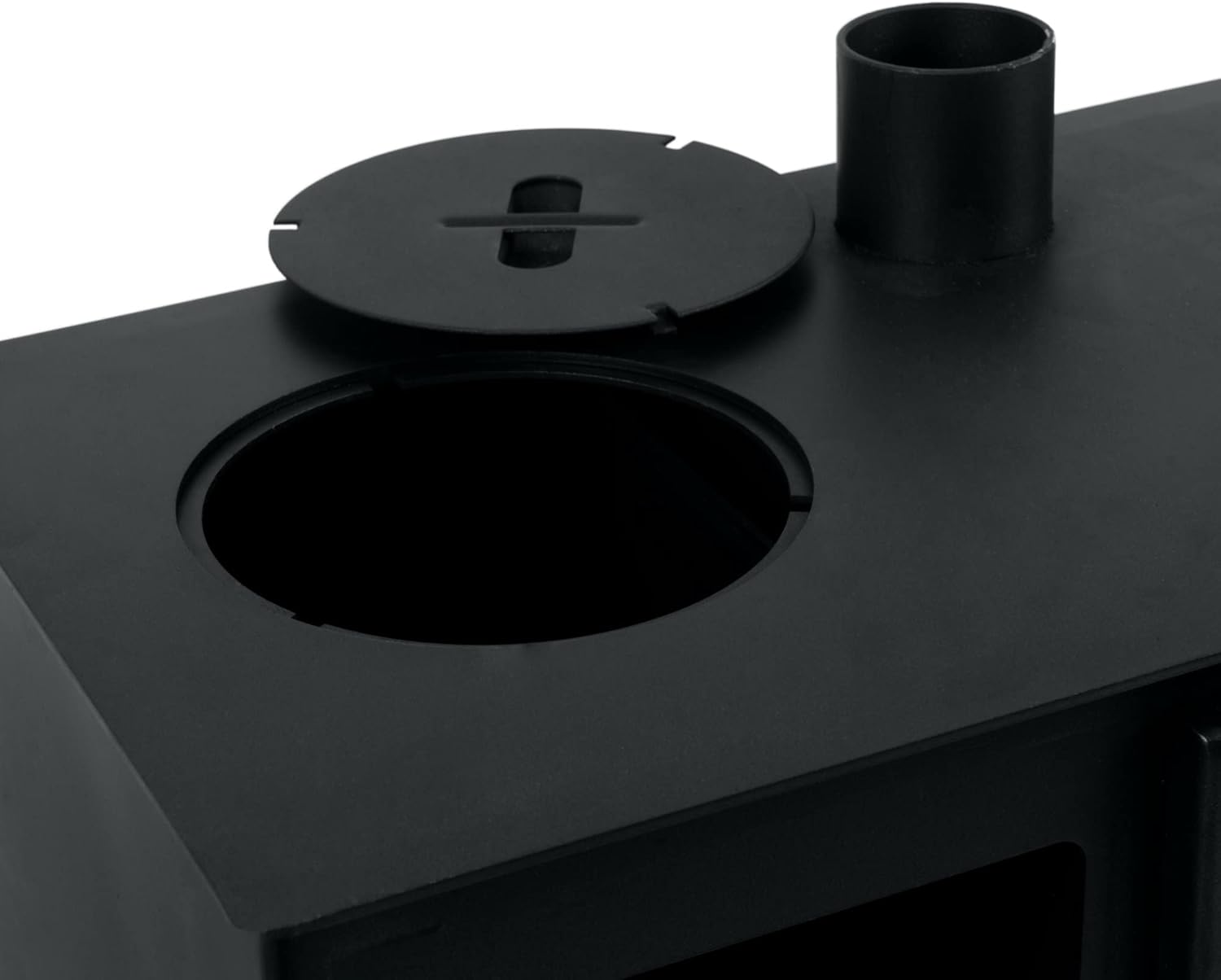 CampFeuer Zeltofen 28,5 x 58,5 x 260 cm | schwarz | mit 2 Kammern, Feuerstelle | Holzbackofen, Brotbackofen, Holzofen für Camping, Outdoor, Zelt | Zeltheizung, Tent Stove, Zelt Ofen Outdoor