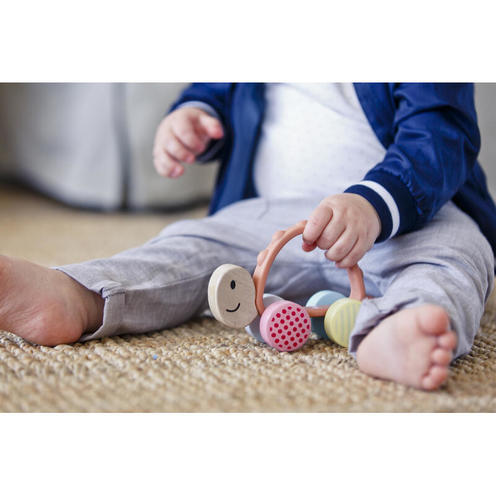 Tortue turbo à rouler Bois et multicolor - HAPE