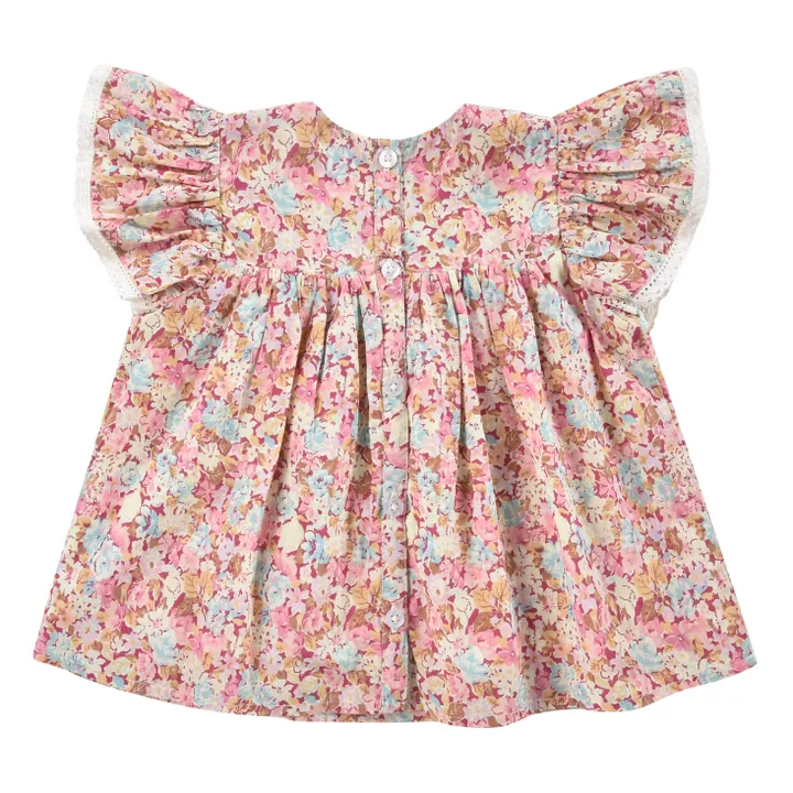 Louise Misha Robe Warisa Col Crochet | Rose