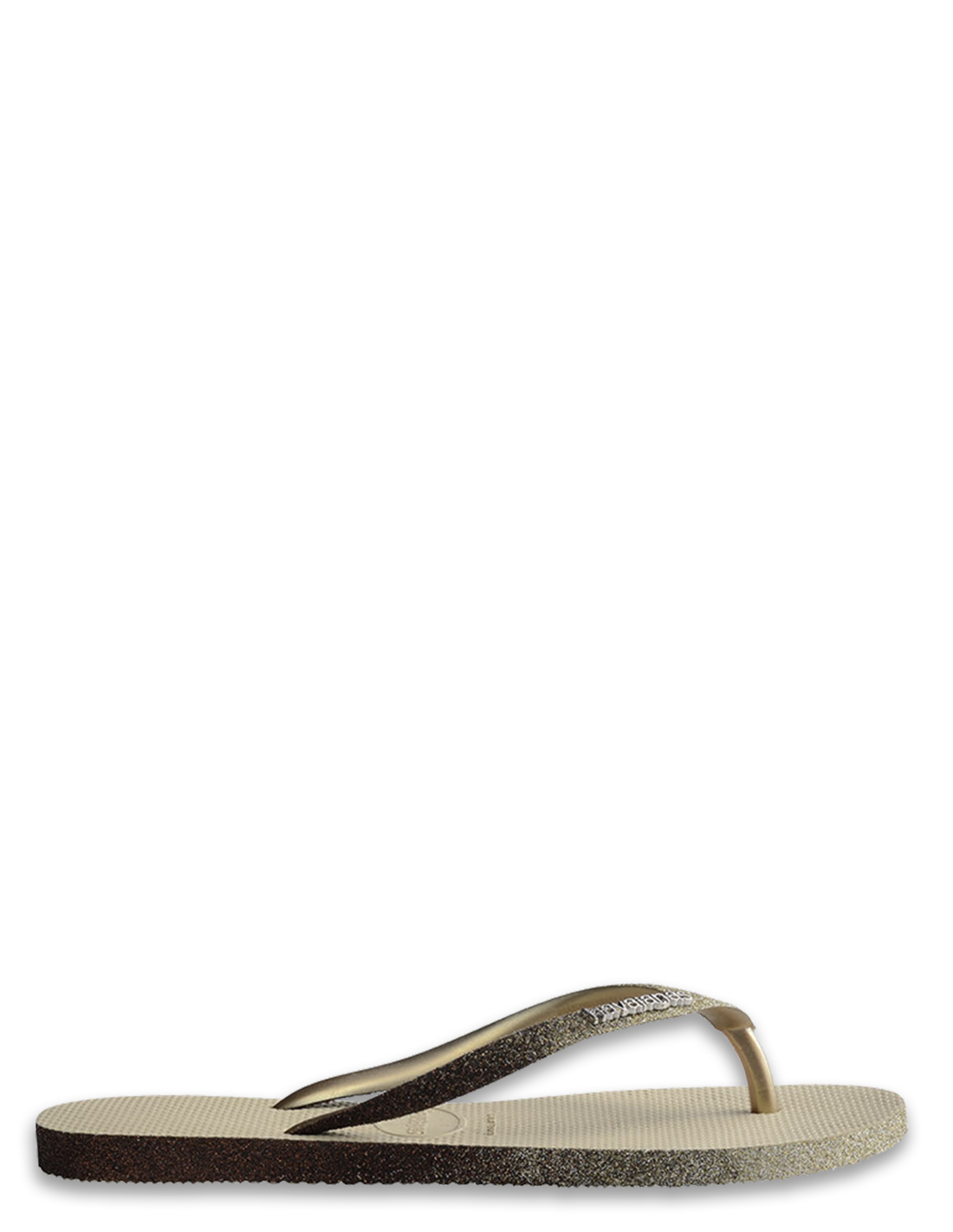 havaianas tongs femme slim sparkle II dorée