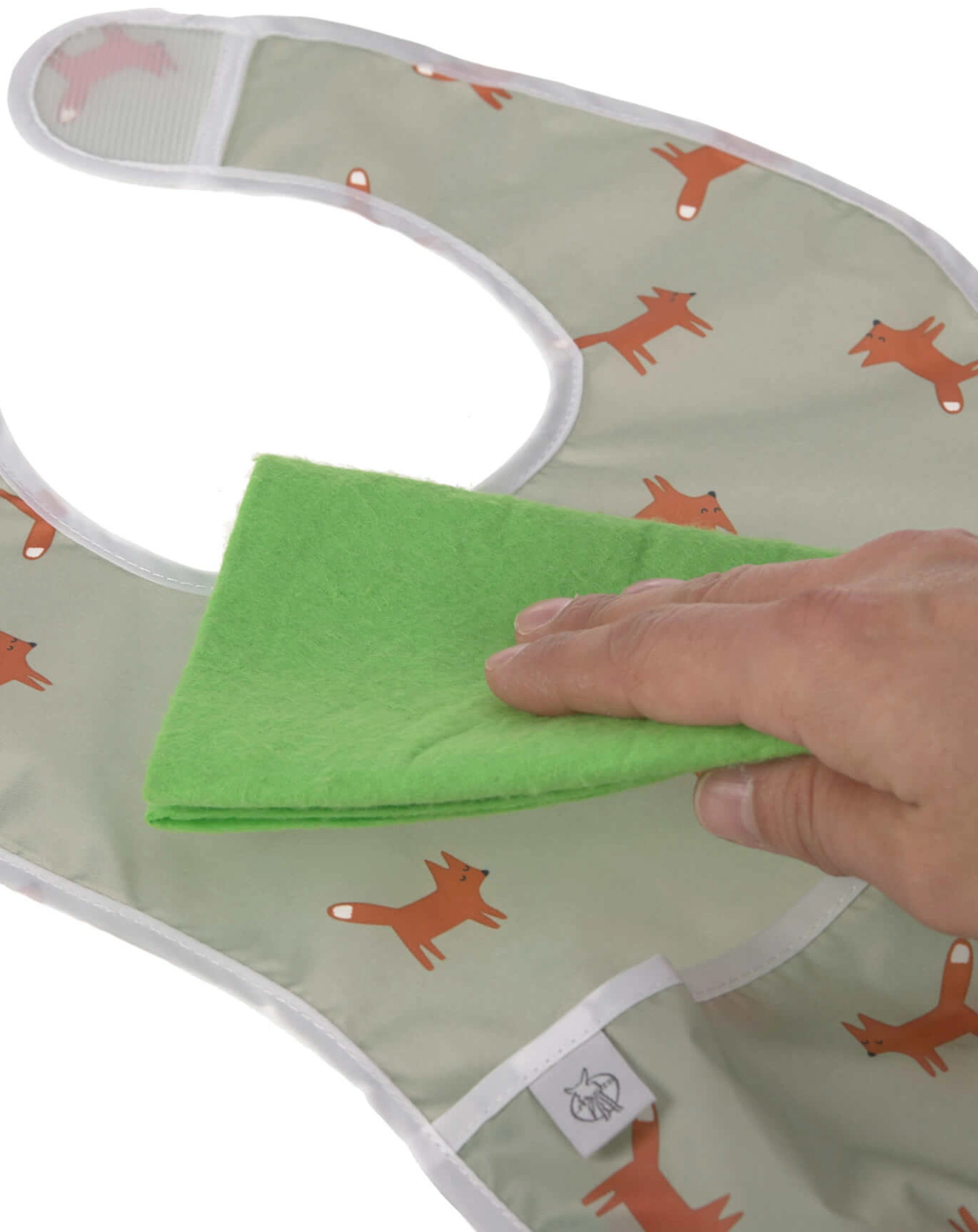 Lätzchen LITTLE FOREST FOX 2er-Set in grau