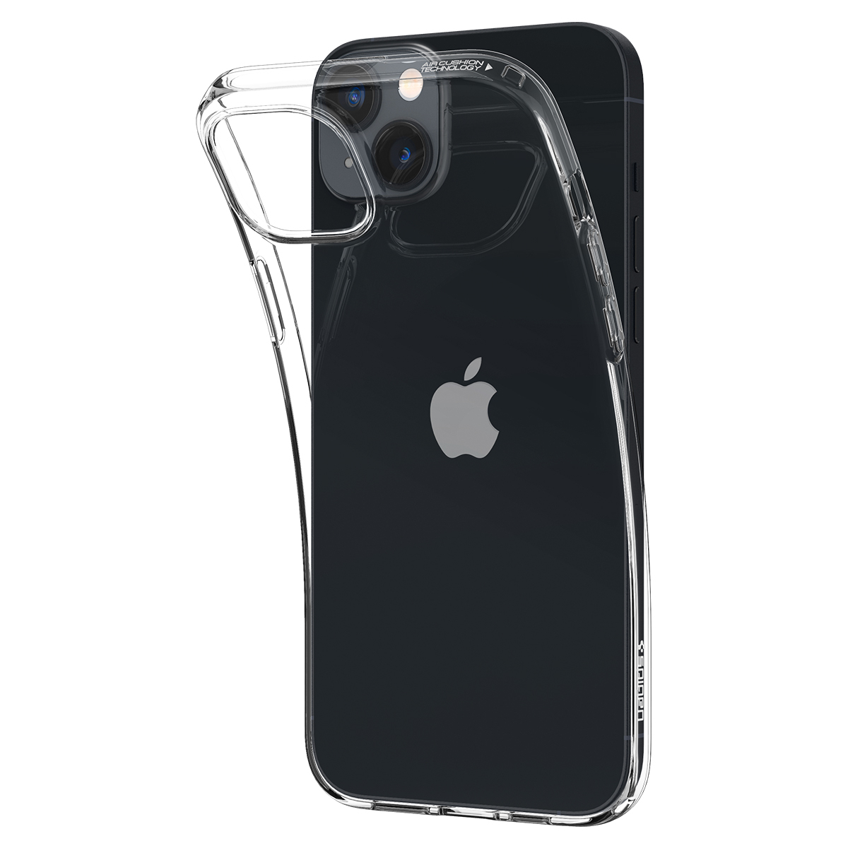 iPhone 15 Liquid Crystal Case Gummi Hülle (ACS06786) - Transparent