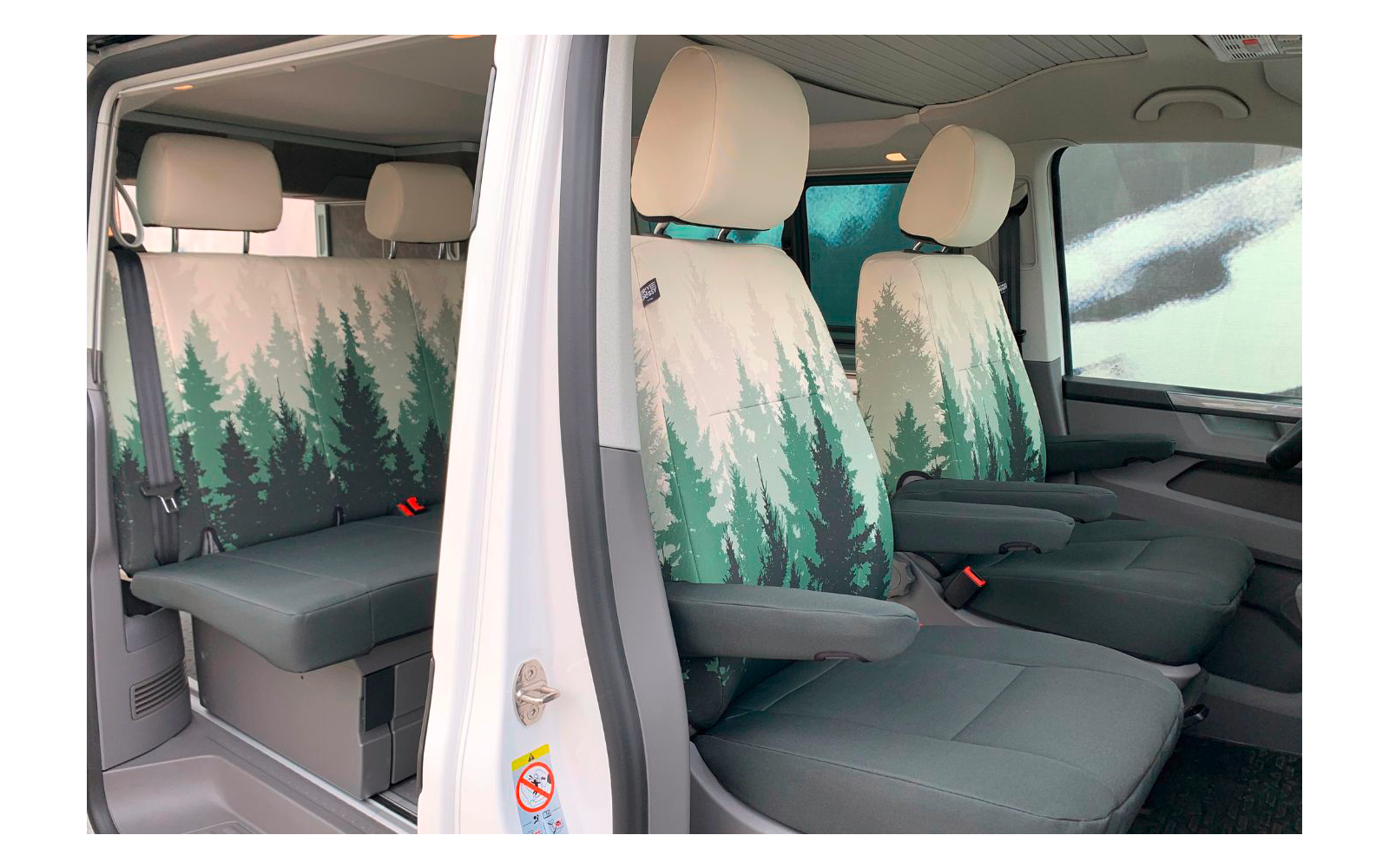 DriveDressy Sitzbezüge Ford Nugget (ab 2019) 3er Rückbank