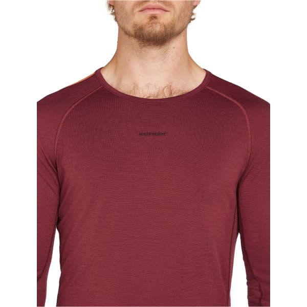 T-shirt thermique ICEBREAKER M ZONEKNIT 200 LS CREWE PORT/BLAZE/CB