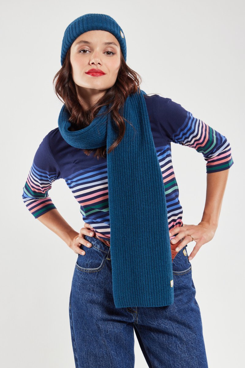 Écharpe rayée - Lambswool