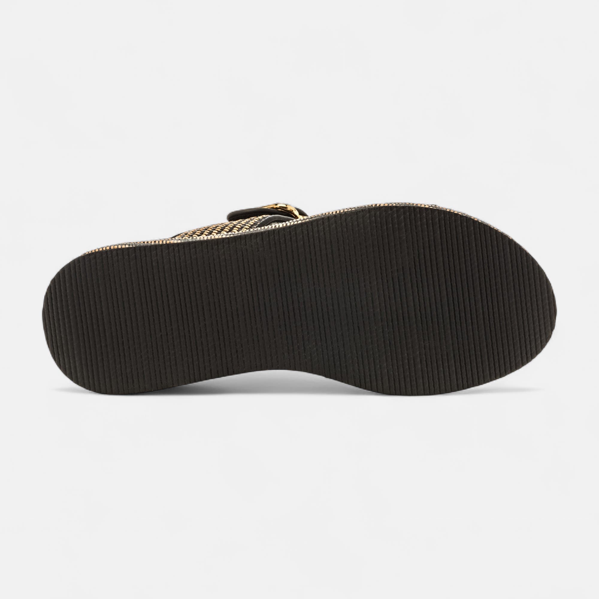Mules à talon compensé Femme noir