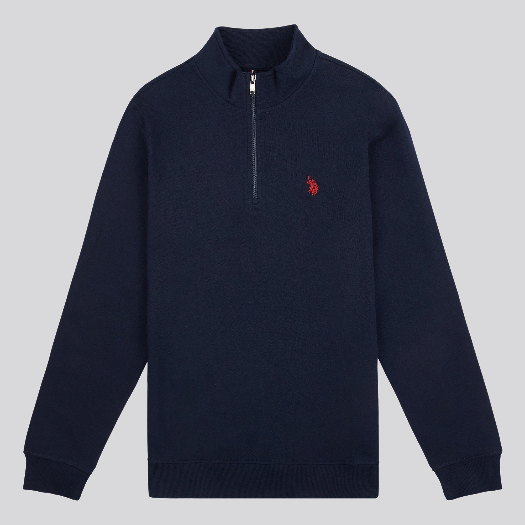 US Polo Assn DHM Quarter Zip Sweatshirt