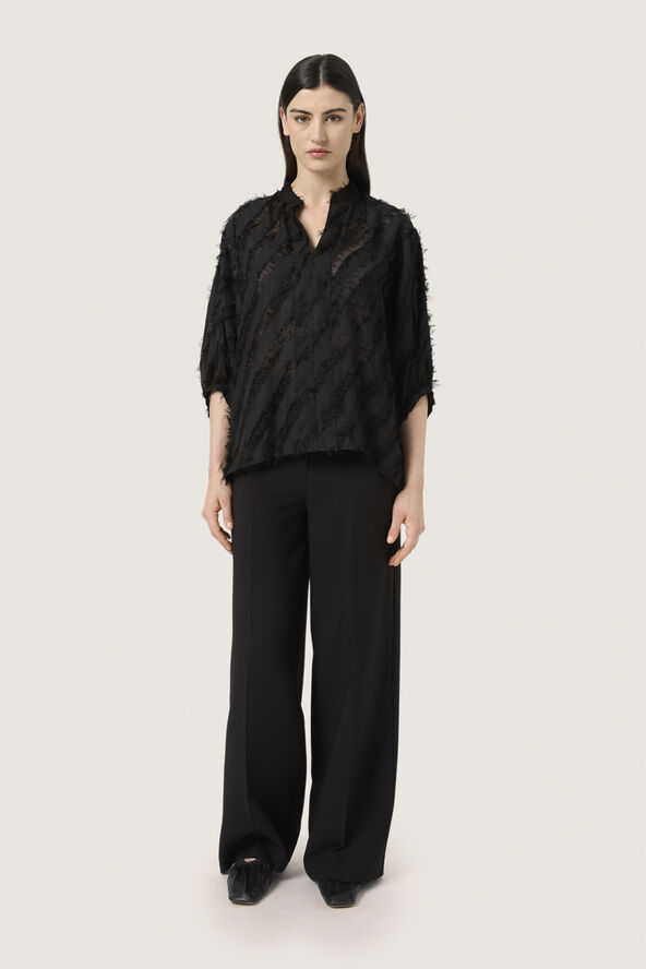 Soaked in Luxury SLColete Amily Blouse 34 Black