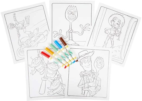 Toy story 4 magisk malebok 5 stk blyanter crayola