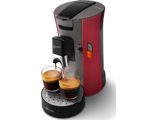 PHILIPS - Senseo Select CSA240/91 rouge intense/gris cachemire