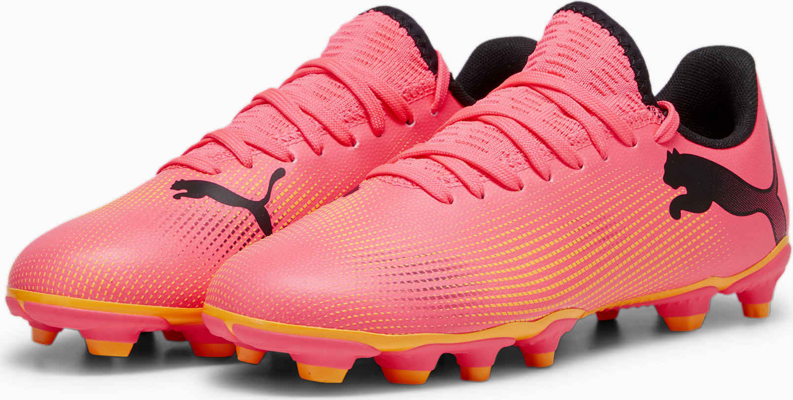 Future 7 Play FG/AG Junior Sunset Glow/PUMA Black/Sun Stream