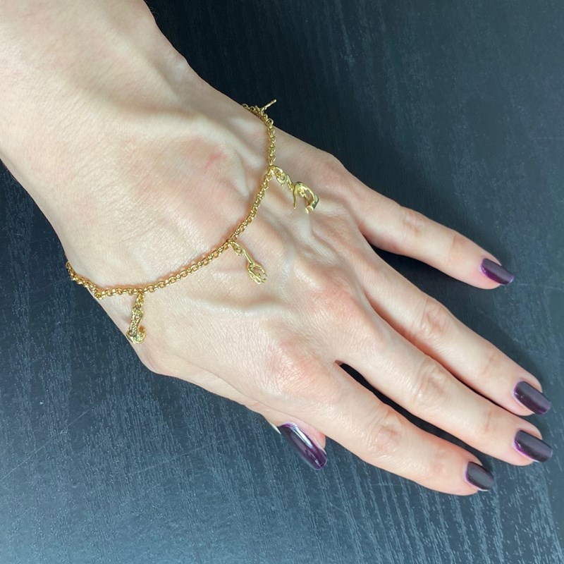 Bracelet GAF gymnastique artistique - Plaqué or