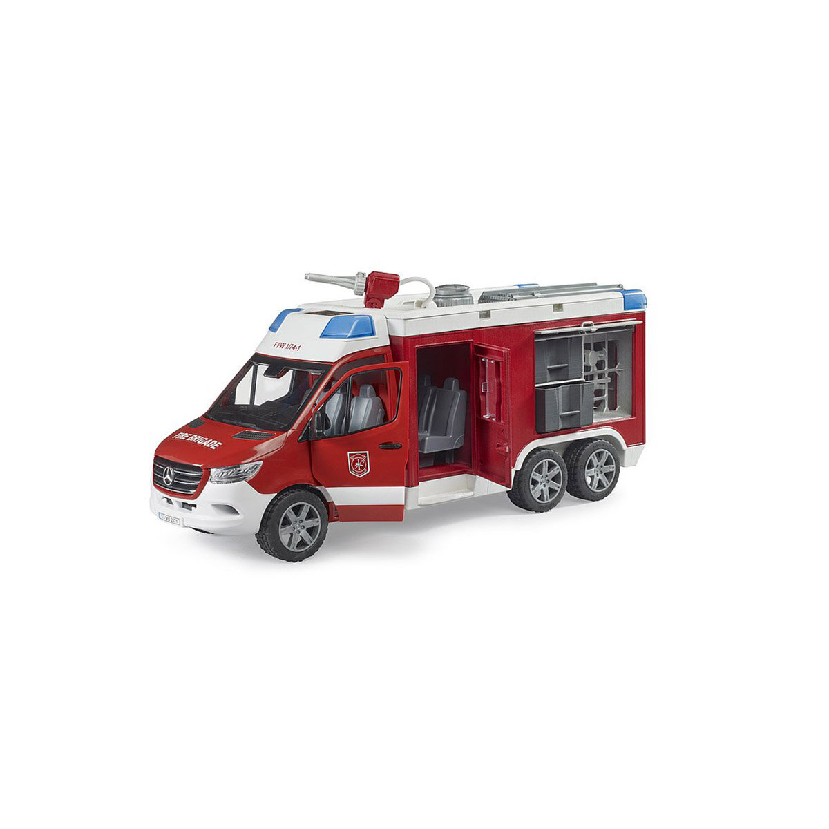BRUDER Spielwaren GmbH + Co. KG Bruder 02680 MB Sprinter Feuerwehrrüstwagen mit Light + Sound Modul