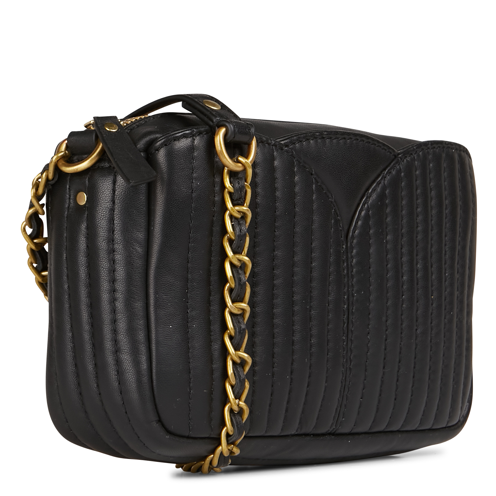 DIVINOU - Sac bandoulière en cuir de chèvre | Noir