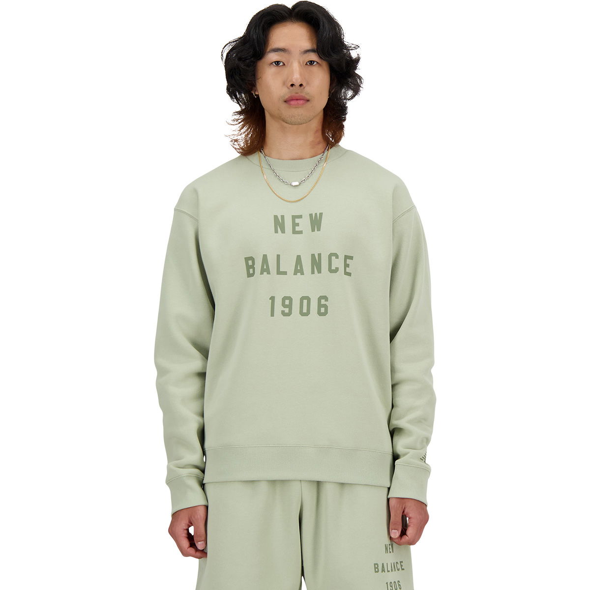 New Balance Graphic Crew Sweatshirt Herre