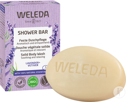 Weleda Shower Bar Douche Végétale Solide Lavande + Vetiver 75g